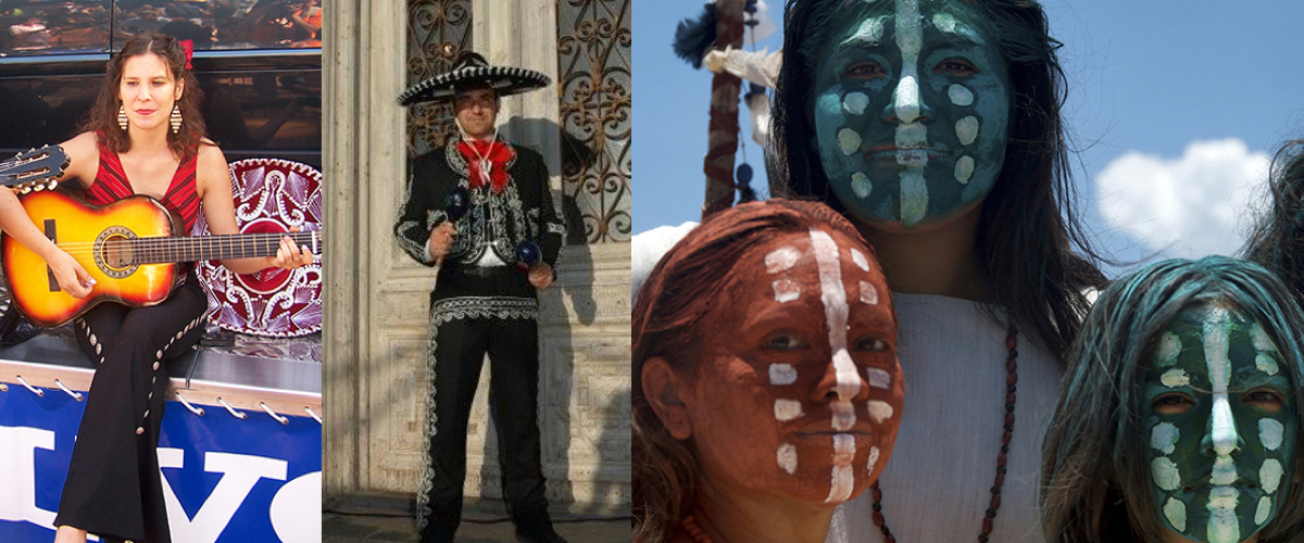 Mariachi band met traditionele sombrero